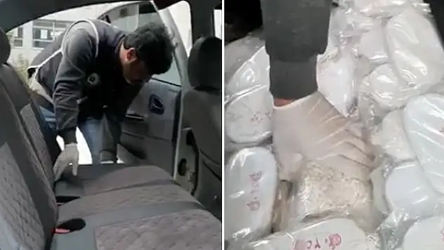 Otomobilde 52 kilo esrar, 70 bin uyuşturucu hap ele geçirildi