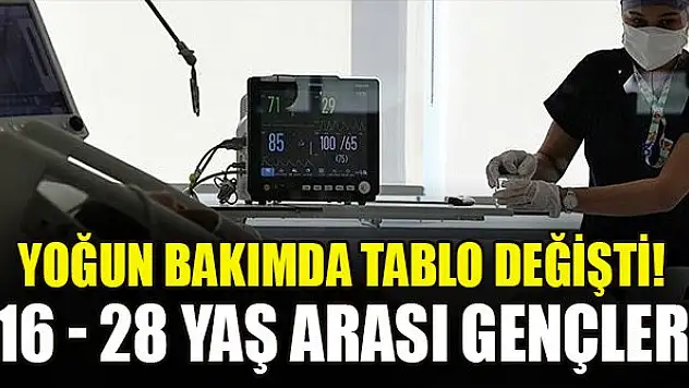 Yoğun bakımdan üzen koronavirüs haberi: Tablo değişti, 16 - 28 yaş arası gençler