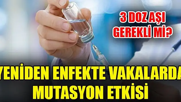 3 doz aşı gerekli mi? Yeniden enfekte vakalarda mutasyon etkisi