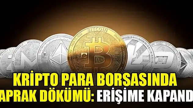Kripto para borsasında yaprak dökümü: Erişime kapandı