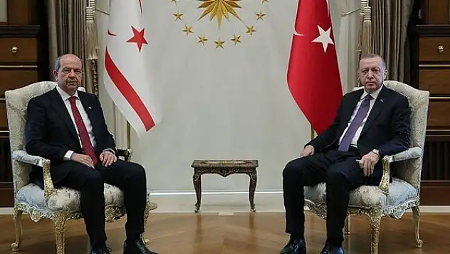 Cumhurbaşkanı Erdoğan, Ersin Tatar ile bir araya geldi