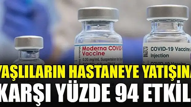 İki aşı için araştırma! Yaşlıların hastaneye yatışına karşı yüzde 94 etkili