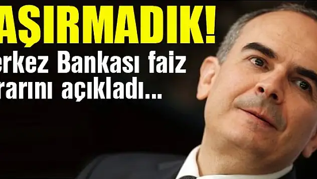 Merkez Bankası faiz kararını açıkladı