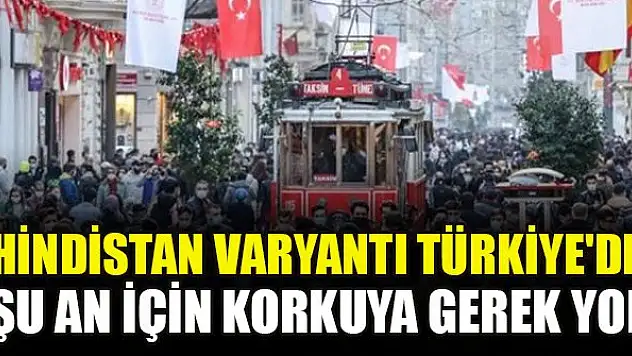 Hindistan varyantı Türkiye'de: Şu an için korkuya gerek yok