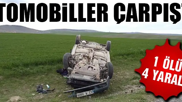 Konya'da otomobiller çarpıştı: 1 ölü, 4 yaralı