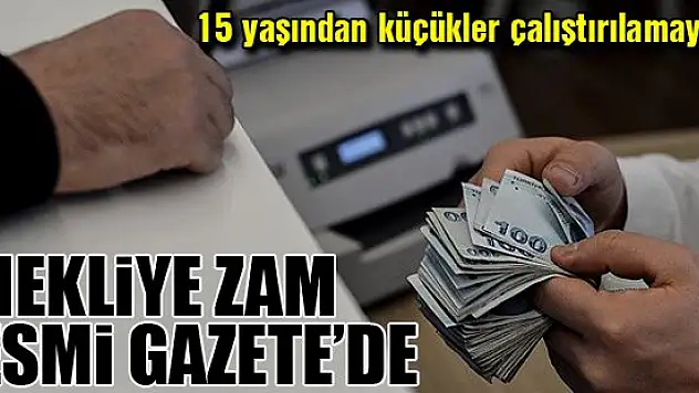 Emekliye zam Resmi Gazete'de