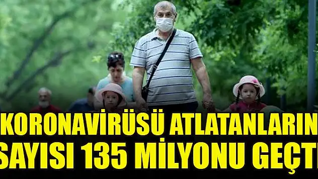 Koronavirüsü atlatanların sayısı 135 milyonu geçti