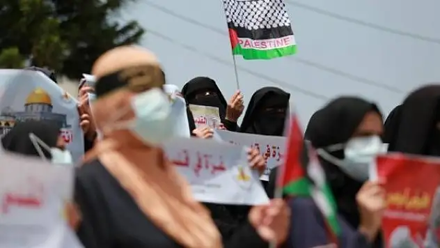 Gazze Şeridi'nde Kudüs'e destek gösterisi