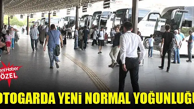 Otogarda yeni normal yoğunluğu
