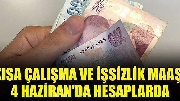 Kısa çalışma ve işsizlik maaşı 4 Haziran'da hesaplarda