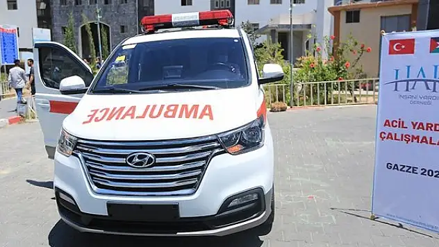 Hak İnsani Yardım Derneğinden Gazze'ye ambulans desteği