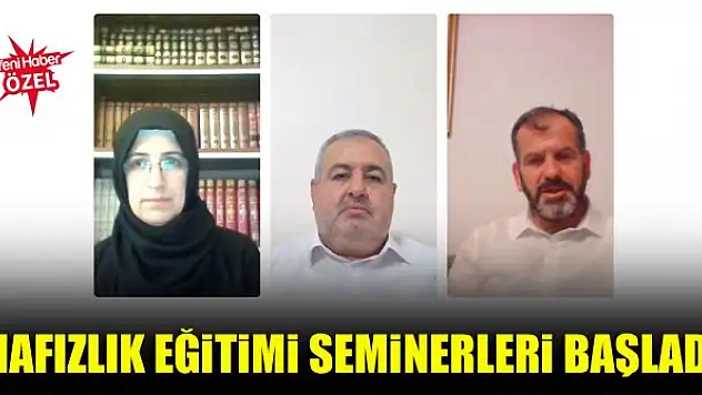 Hafızlık eğitimi seminerleri başladı