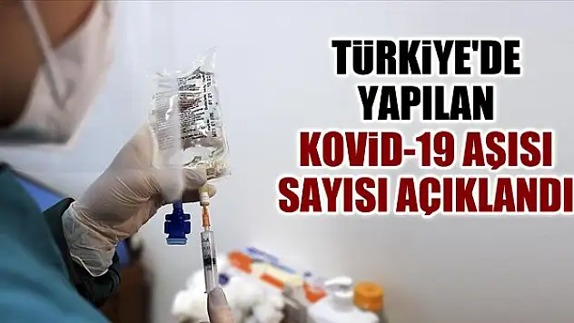 Türkiye'de yapılan kovid-19 aşısı sayısı açıklandı