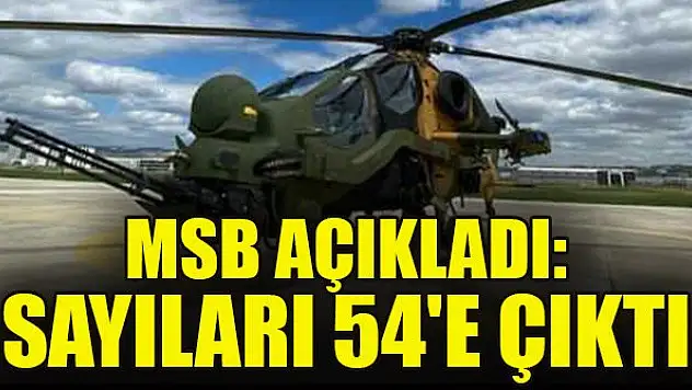 MSB açıkladı: Sayıları 54'e çıktı
