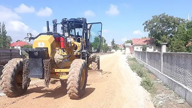 Çumra'da yol çalışmaları sürüyor