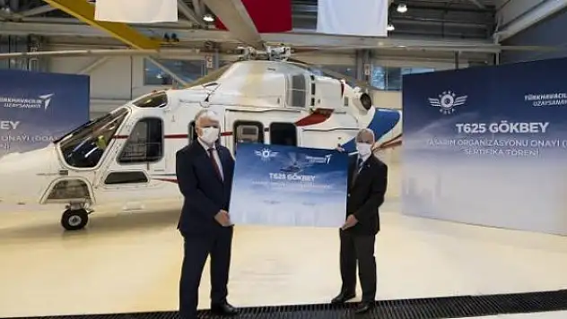 Milli helikopter 'GÖKBEY'e tasarım organizasyonu onayı