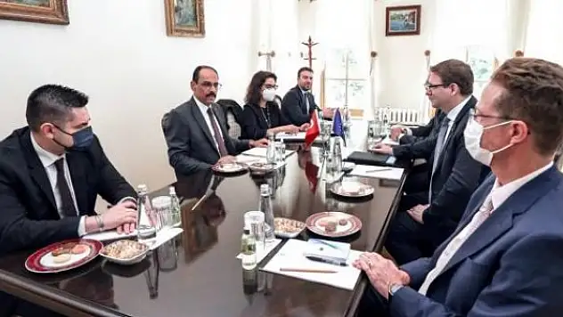 İbrahim Kalın ve AB Komisyonu Kabine Şefi Seibert görüştü