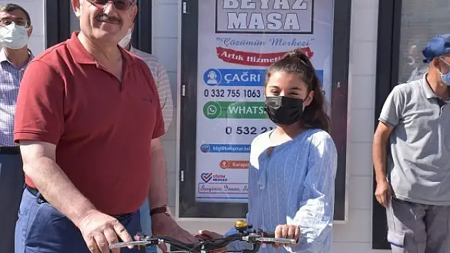 Karapınar'da 20 gence  bisikletleri teslim edildi