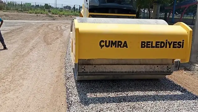 Çumra'da asfalt  çalışmaları sürüyor