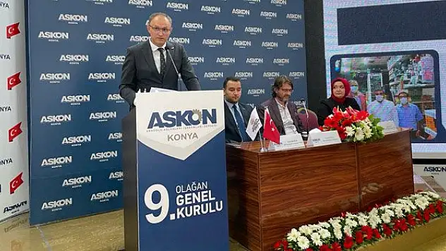 ASKON Konya'da Atilla Sinacı güven tazeledi