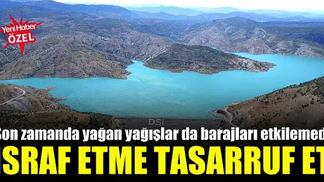 Su seviyesi hızla düşüyor