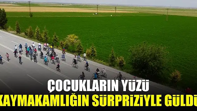 Çocukların yüzü kaymakamlığın sürpriziyle güldü