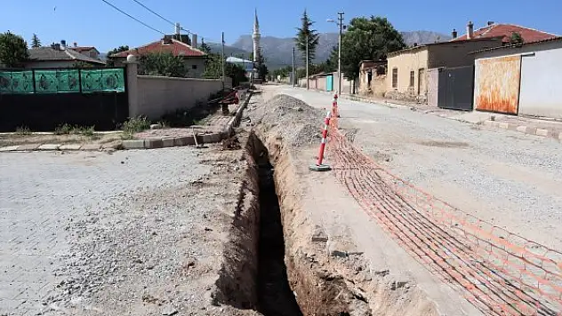 Sarayönü'nde doğalgaz  çalışmaları sürüyor