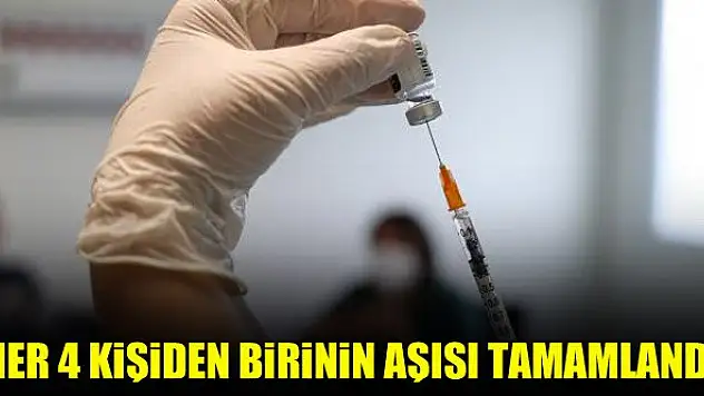 Bakan Koca: Her 4 kişiden birinin aşısı tamamlandı