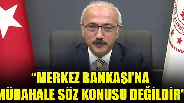 Lütfi Elvan: Merkez Bankası'na müdahale söz konusu değildir