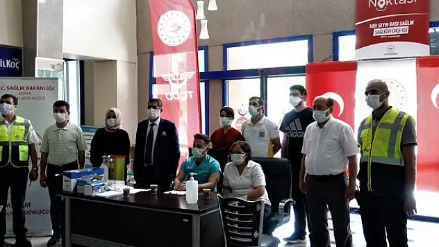 Konya YHT Garı'na aşı merkezi kuruldu