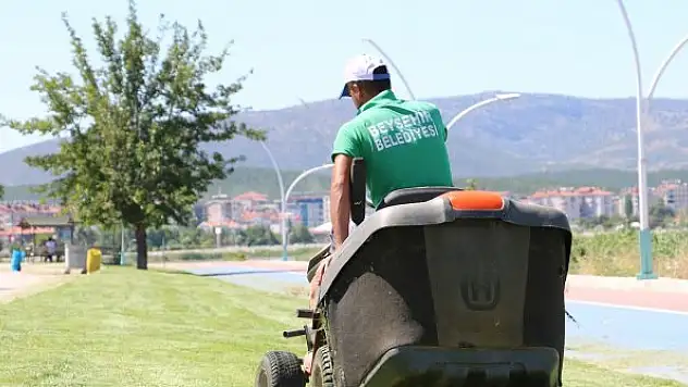 Beyşehir'de park ve mesire  alanlarına bakım yapıldı