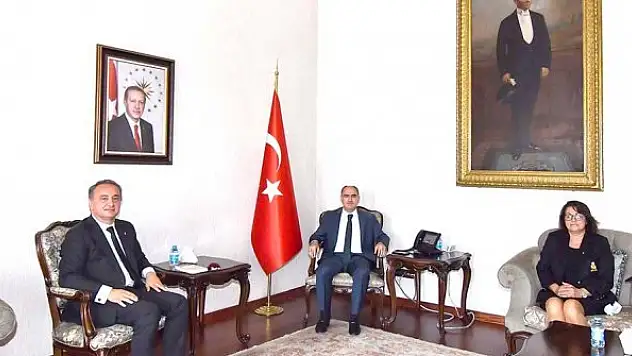 Pehlivanoğlu'ndan  Vali Özkan'a ziyaret