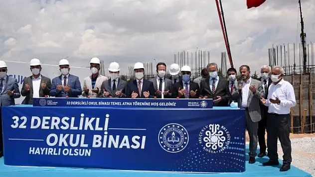 Yazır'da 32 derslikli okulun temeli atıldı