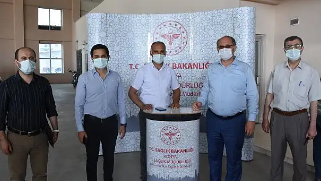 Yaka aşı uygulama  noktasını ziyaret etti