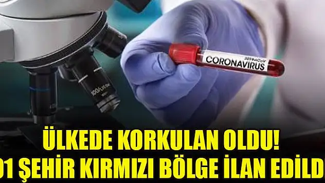 Ülkede korkulan oldu! 91 şehir kırmızı bölge ilan edildi, kısıtlamalar geri döndü