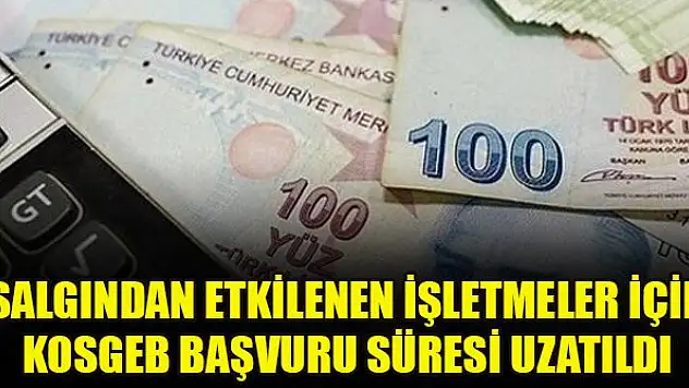 Salgından etkilenen işletmeler için KOSGEB başvuru süresi uzatıldı
