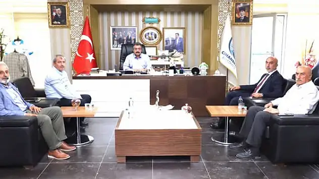 Başkan Hasan Angı'dan  Cihanbeyli'ye ziyaret