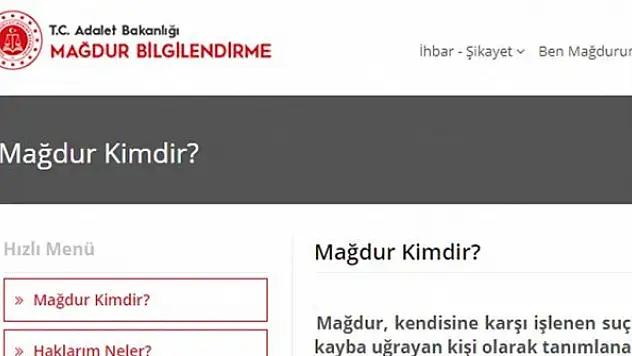 'Mağdur bilgilendirme' internet sitesi erişime açıldı