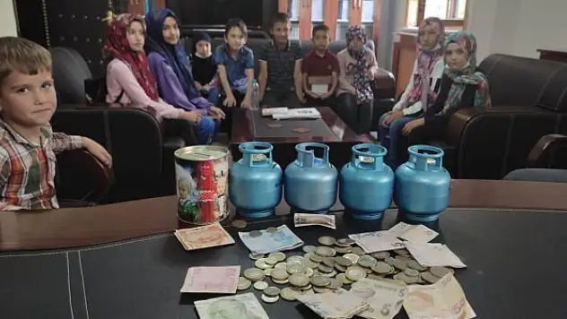 Altınekin Dedeler mahallesi Yaz Kur'an Kursu öğrencilerinden anlamlı proje