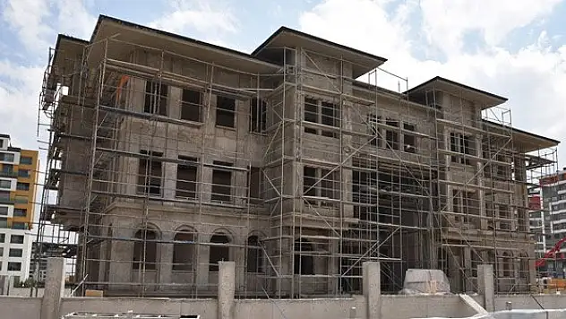Yazır karakol binası yükseliyor