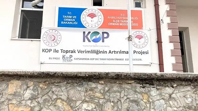 Ahırlı'da üreticilere  makine desteği