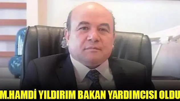 M.Hamdi Yıldırım Bakan Yardımcısı oldu