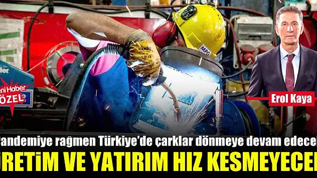 Erol Kaya: Pandemiye rağmen Türkiye'de çarklar dönmeye devam edecek