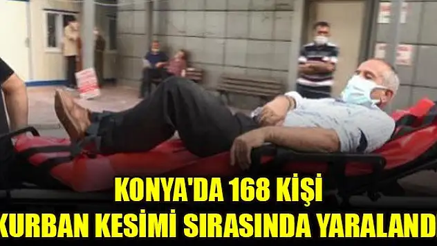 Konya'da 168 kişi kurban kesimi sırasında yaralandı