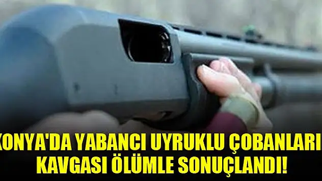 Konya'da yabancı uyruklu çobanların kavgası ölümle sonuçlandı!