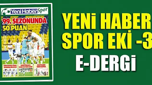Yeni Haber Spor Eki 3 | E Dergi
