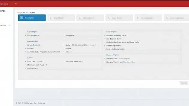 Akademik İlan Takip  Sistemi hizmete açıldı