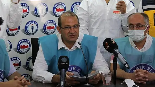 'Sağlık çalışanları  haklarını istiyor'