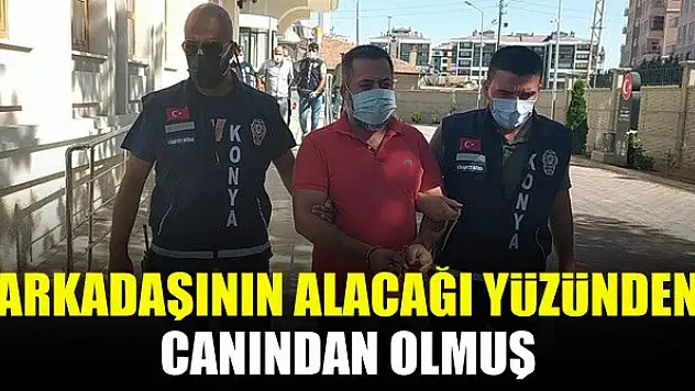 Arkadaşının alacağı yüzünden canından olmuş