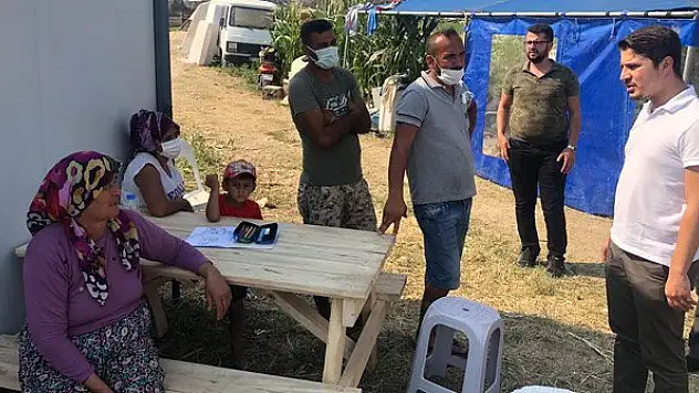 Selman Özboyacı Manavgat'ta köylülerle görüştü